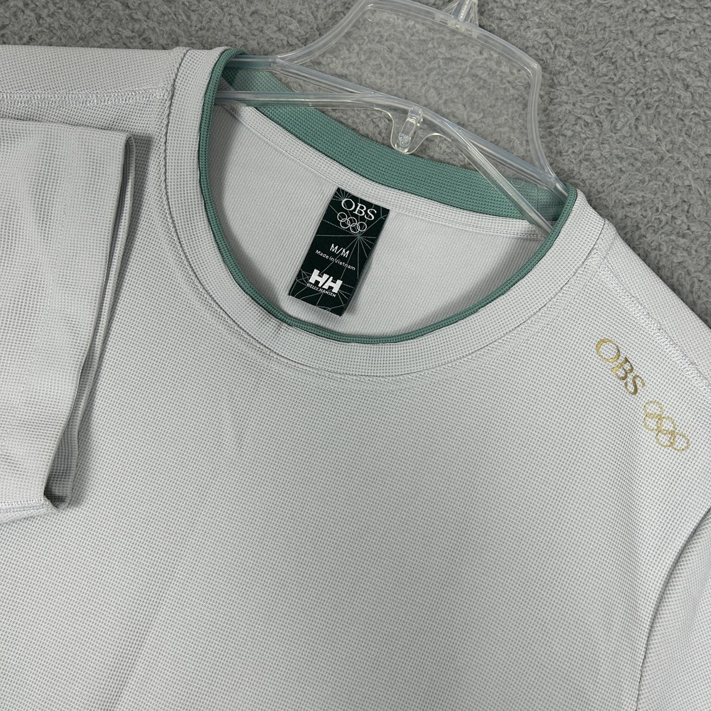 Helly Hansen OBS Olympic Shirt Mens Medium Tokyo 2020 Short Sleeve Polyester Tee